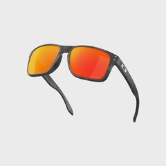Óculos de Sol Oakey Holbrook Matte Black Camo Prizm Ruby Masculino - Foto 4