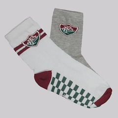 Kit Meias Fluminense 2 Pares Infantil - Foto 1