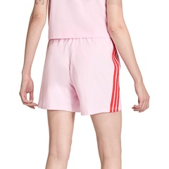 Shorts Moletom Essentials 3 Listras adidas Feminino - Foto 2
