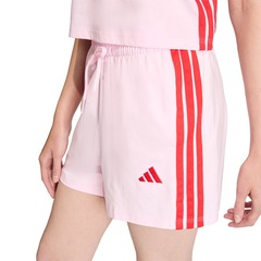 Shorts Moletom Essentials 3 Listras adidas Feminino - Foto 3
