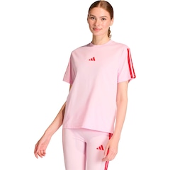 Camiseta Essentials 3 Listras adidas Feminina - Foto 1