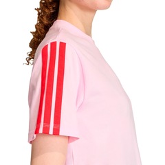 Camiseta Essentials 3 Listras adidas Feminina - Foto 3