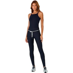 Calça Legging Alto Giro com cordão e bolso Feminina - Foto 1