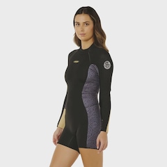 Short John Rip Curl Dawn Patrol 2/2 mm Back Zip Natural Importado - Feminino - Foto 1