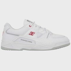 Tênis Shoes Construct White Red Grey DC Masculino - Foto 1