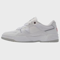 Tênis Shoes Construct White Red Grey DC Masculino - Foto 6