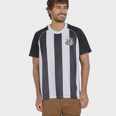 Camisa Santos Mosaico Braziline Masculina - Foto 1