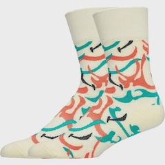 Meia ASICS Cano Médio Nimbus Crew Unissex - Foto 2