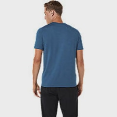 Camiseta ASICS Manga Curta Com Textura Refinada Masculina - Foto 2