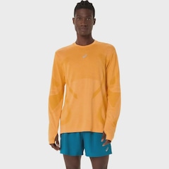 Camiseta ASICS Manga Longa Road Seamless Masculino - Foto 1