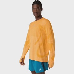 Camiseta ASICS Manga Longa Road Seamless Masculino - Foto 2