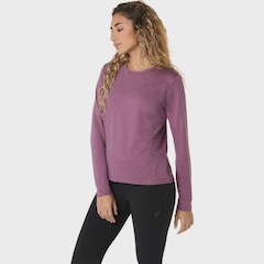 Camiseta Manga Longa ASICS Refined Texture Feminino - Foto 2