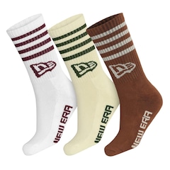 Meia Cano Médio New Era Flag Multi Monochrome - 3 unidades - Foto 1