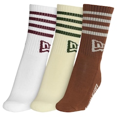 Meia Cano Médio New Era Flag Multi Monochrome - 3 unidades - Foto 3