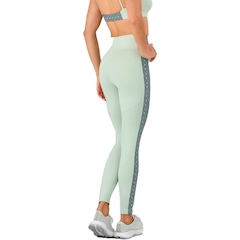 Calça Legging Alto Giro Recortes Com Bolsos Laterais Feminina - Foto 2