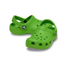 Sandália Crocs Classic Clog T Crocs Green - Unissex - Foto 4