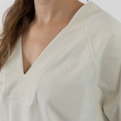 Blusa Soft Touch Rib Mix Pullover Feminina Champion - Foto 2