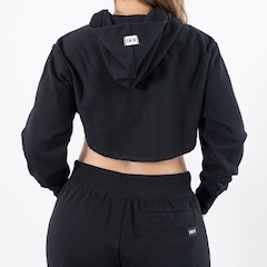 Moletom Capuz Champion Rw French Terry Crop Curve Feminino - Foto 3