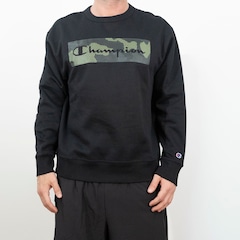 Moletom Fleece Champion Powerblend Graphic Crew Masculino - Foto 1