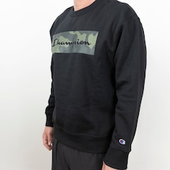 Moletom Fleece Champion Powerblend Graphic Crew Masculino - Foto 4