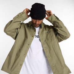 Camisa New Balance Numeric Button Up Masculina - Foto 3