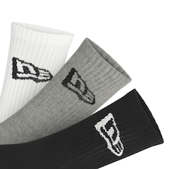 Meia Cano Médio New Era Flag Multi Monochrome - 3 unidades - Foto 2