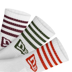 Meia Cano Médio New Era Flag Multi Monochrome - Pack com 3 Pares - Foto 2