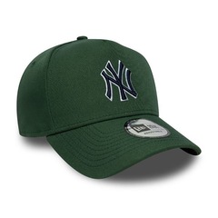 Boné Unissex New Era 9FORTY A-Frame New York Yankees Outline Aba Curva - Foto 3