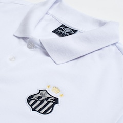 Camisa Polo do Santos Viagem 26/27 Umbro Masculina - Foto 3