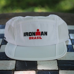 Boné Unissex Esportivo Yopp Ironman Brasil 5 Panel Respirável Aba Reta - Foto 2