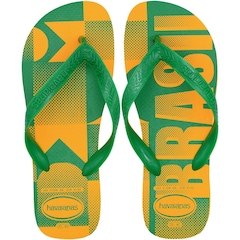 Chinelo de dedo Havaianas Vai Brasil Masculino - Foto 1