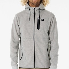 Moletom Rip Curl Aberto Anti Series Departed Zip Thru Grey Masculino - Foto 1