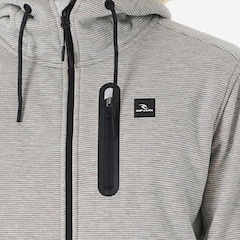 Moletom Rip Curl Aberto Anti Series Departed Zip Thru Grey Masculino - Foto 4