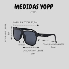 Óculos de Sol Yopp Polarizado Uv400 Hype Esportivo Macaron - Foto 8