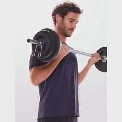 Camiseta Manga Curta Bodyforsure Lisa Move Masculina - Foto 3