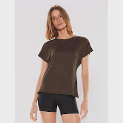 Camiseta Manga Curta Bodyforsure Lisa Push - Feminina - Foto 1