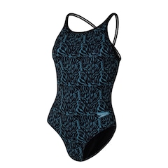 Maiô Four Stripes Pile of Leafs Speedo Feminino - Foto 3