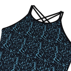 Maiô Four Stripes Pile of Leafs Speedo Feminino - Foto 5