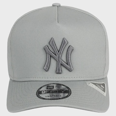 Boné Unissex New Era 9Fifty New York Yankees Silver Wing Importado Aba Curva - Foto 2