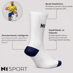 Meia Cano Alto Vôlei Seleção Brasileira N1 Sport Unissex - Foto 2
