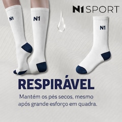 Meia Cano Alto Vôlei Seleção Brasileira N1 Sport Unissex - Foto 3
