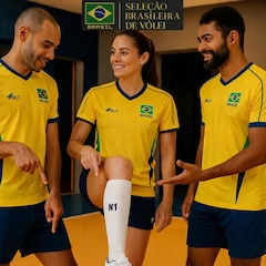 Meia Cano Alto Vôlei Seleção Brasileira N1 Sport Unissex - Foto 6