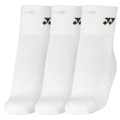 Kit Meias Yonex Cano Médio - 38 A 42 com 3 Pares - Foto 3