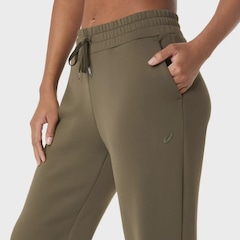 Calça Flare de Moletom ASICS com Textura Refinada Feminino - Foto 4