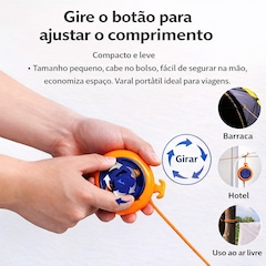 Varal Esportvivo Gold Sports Corda à Prova de Vento Antiderrapante Cabo Retrátil para Acampamento - Foto 2