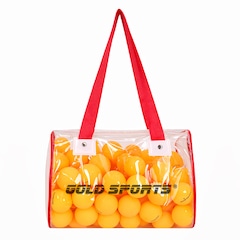 Sacola Bolas Gold Sports Para Tênis de Mesa 40mm Celulose 1 Estrela Com 100 Unidades - Foto 2