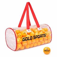 Sacola Bolas Gold Sports Para Tênis de Mesa 40mm Celulose 1 Estrela Com 100 Unidades - Foto 3