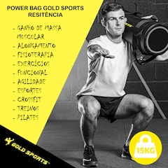 Saco Power Bag Gold Sports Pro Resistência 15kgs - Foto 4
