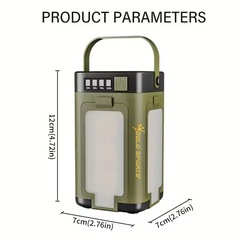 Lanterna Gold Sports Eco Led Portátil Tenda Camping SolaR 4 Led Recarregável e Dobrável - Foto 2