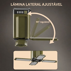 Lanterna Gold Sports Eco Led Portátil Tenda Camping SolaR 4 Led Recarregável e Dobrável - Foto 4